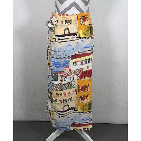 Vintage Jams World Sarong Wrap Skirt Womens Medium M Lightweight Cover Up Boho - Picture 3 of 11